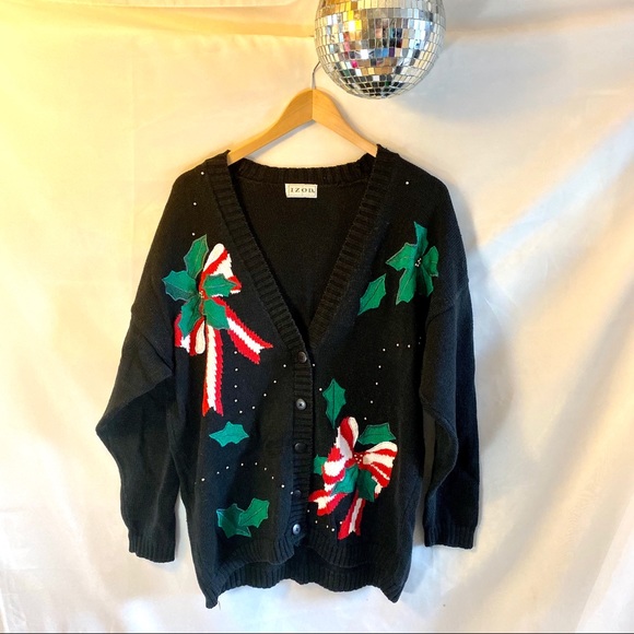 Vintage 80s Izod Ugly Holiday Christmas Sweater Vintage 80s Izod Ugly Holiday Christmas Sweater